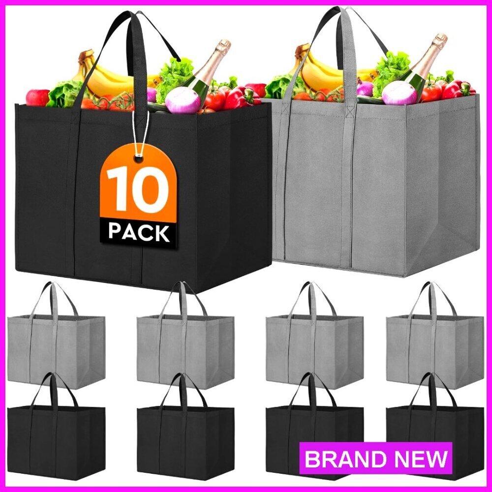 Foldable Reusable Grocery Tote Bags Eco-Friendly Large Capacity Shopping